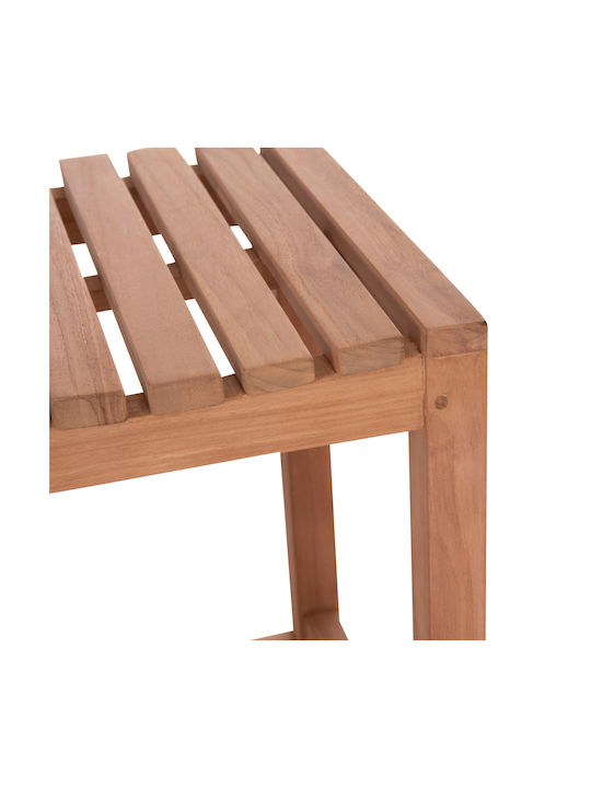 Stool Bar with Backrest Wooden Nikol Natural 40x40x77cm