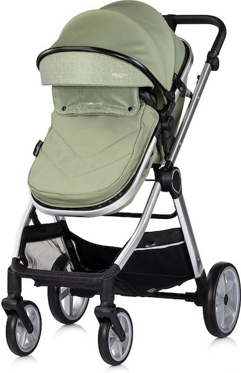 Chipolino Vista Adjustable 2 in 1 Baby Stroller Suitable for Newborn Basil 9.7kg