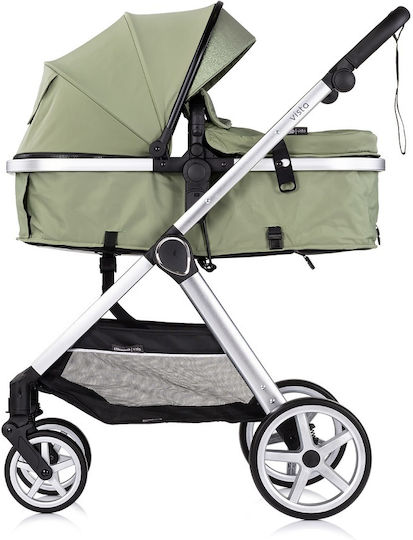 Chipolino Vista Adjustable 2 in 1 Baby Stroller Suitable for Newborn Basil 9.7kg