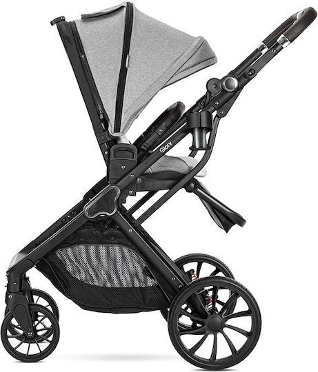 Lorelli Glory Adjustable 2 in 1 Baby Stroller Suitable for Newborn Gray 22kg