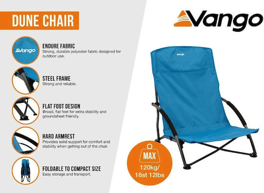 Vango Dune Small Chair Beach Blue 15cm