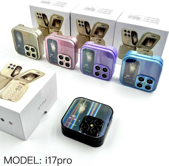 i17 Pro Dual SIM Mobile with Buttons Black