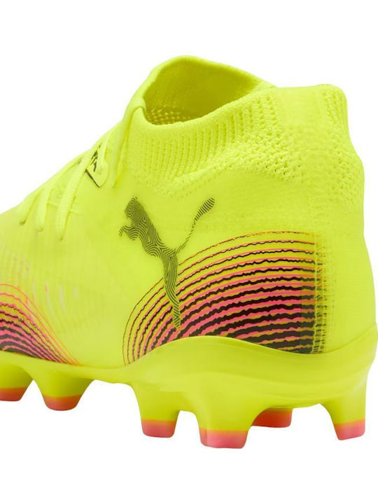 Future 8 Pro FG/AG Kids Soccer Cleats Molded Yellow