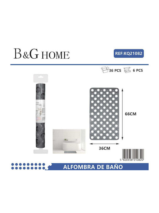 Αντιολισθητικό Πατάκι Μπάνιου 502226 Grey 36x66εκ.