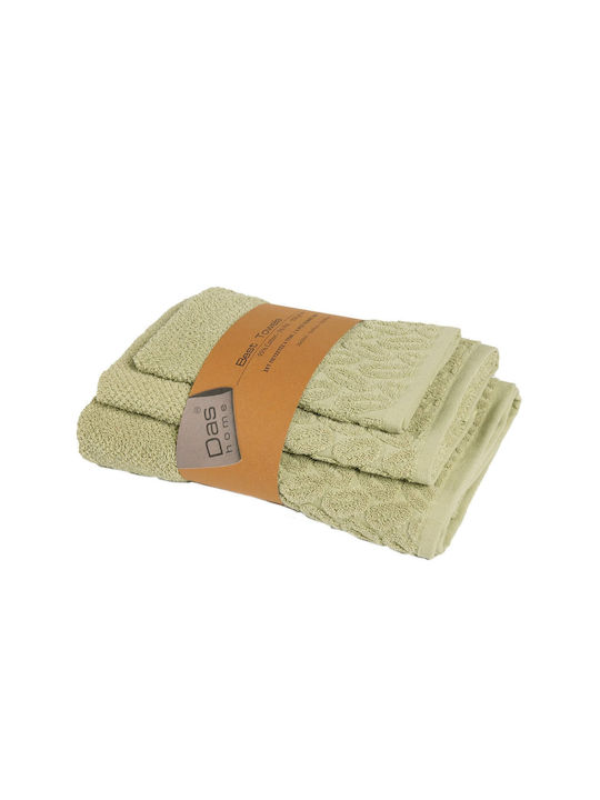 Das Home Bath Towel Set 3pcs 0782 Olive Weight 550gr/m²