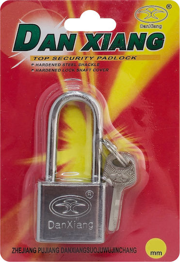 Dan Xiang Stahl Vorhängeschloss Verlängert mit Schlüssel 30mm 1Stück