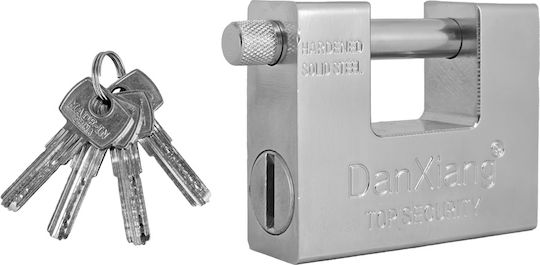 Dan Xiang Steel Padlock Monoblock with Key 84mm 1pcs