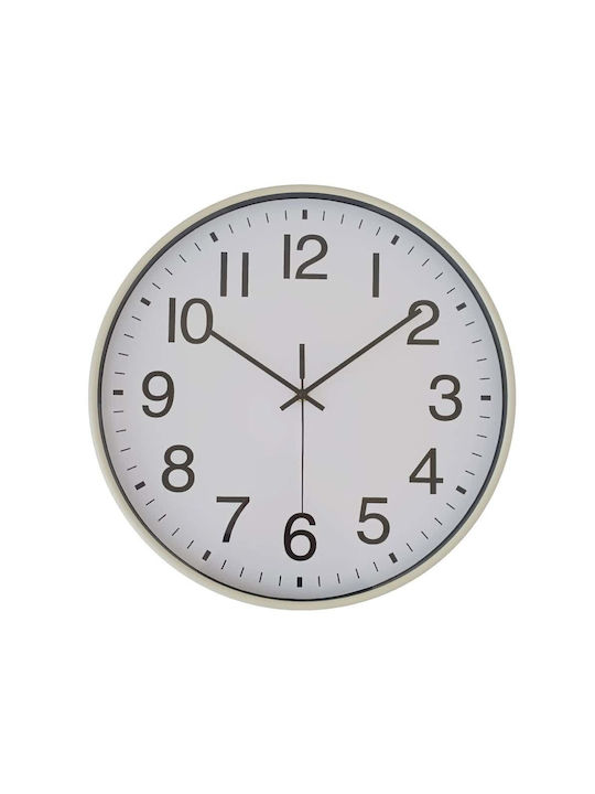 Ankor Wall Clock Plastic Beige 40.6x4.4cm Various Colors)
