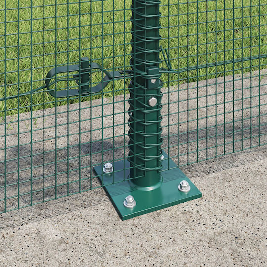vidaXL Wire Fencing with PVC Coating Set Green 0.4x50m