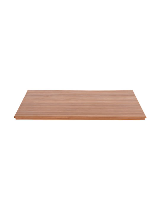 HomeMarkt Rectangular Table Surface made of Solid Wood Natural 120x80x4cm HM18138 1pcs