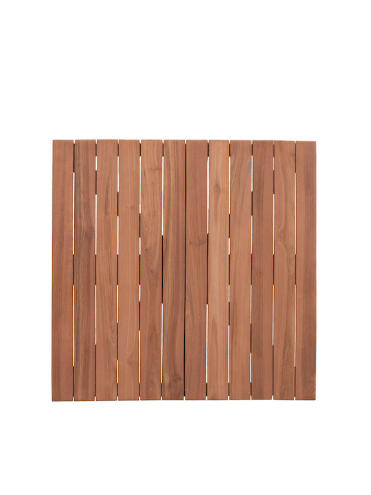 HomeMarkt Pătrată Suprafața mesei din Lemn Masiv Natural 60x60x4cm HM18135 1buc