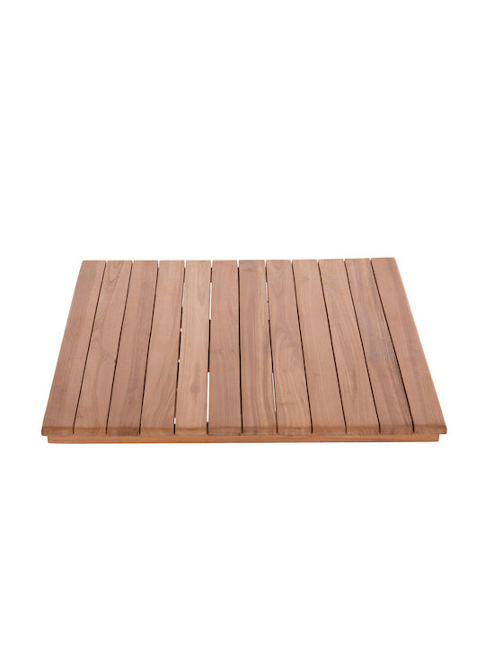 HomeMarkt Pătrată Suprafața mesei din Lemn Masiv Natural 60x60x4cm HM18135 1buc