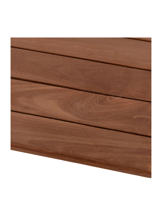 HomeMarkt Square Table Surface made of Solid Wood Natural 80x80x4cm HM18137 1pcs