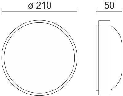 Spot Light Wandmontierte Außen-Deckenleuchte LED IP54 18W mit Einstellbares Weiß Licht