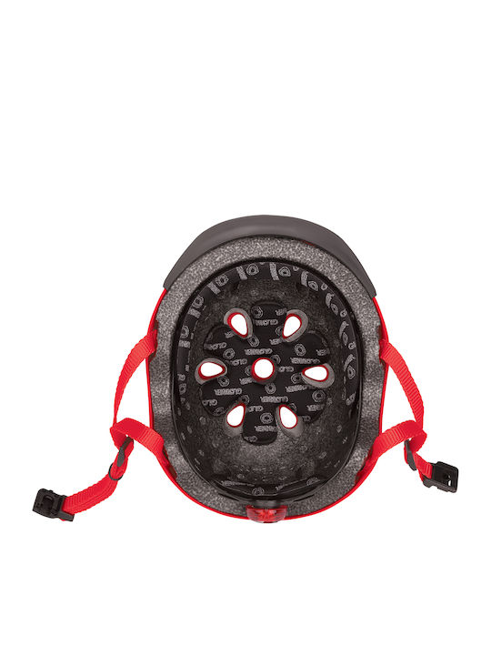 Globber Elite Lights Kids' Helmet for City Bike Red