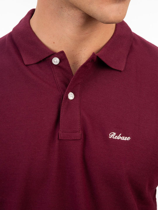 Polo Short Sleeve Blouse Dark Raspberry