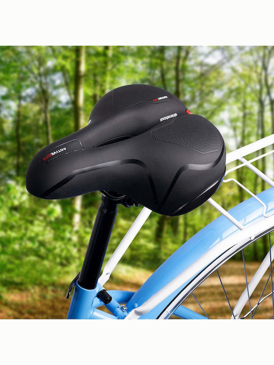 MalTrack Neagră Șa de Bicicletă de Oras / Trekking / BMX