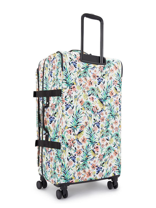 Kipling Spontaneous L Large Suitcase Cocktail Floral With 4 Wheels Height 78cm