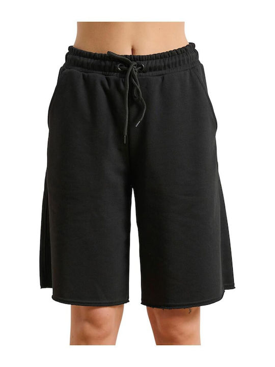 Damen Sportliche Bermuda Black
