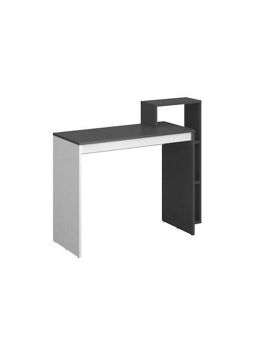 Γραφείο 110νsο Ξύλινο Γραφίτη-λευκό 110x40x90εκ.