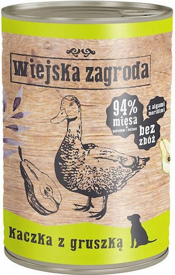 Wiejska Zagroda Wet Food Dogs in Cans with Duck, Turkey and Lamb Grain-Free 800gr