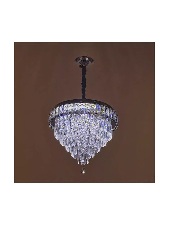 Πολυέλαιος LED Ø45cm Ασημί Πολυέλαιος LED Ø45cm Ασημί