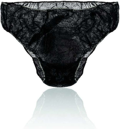 Men's Non-woven Underwear Slip Black 50pcs