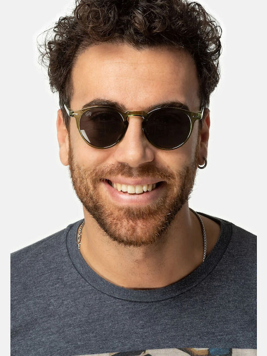 Twig Watson Unisex Sunglasses with Green Plastic Frame WAS03