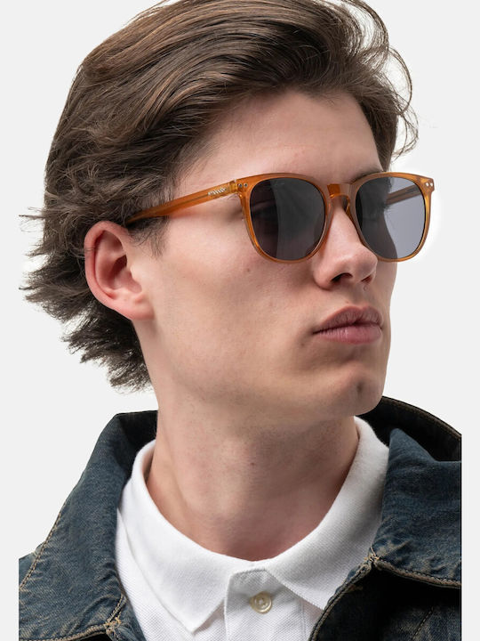 Smooder Unisex Sonnenbrille mit Orange Kunststoff Gestell X003