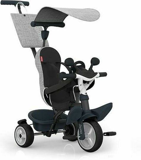 Smoby Baby Driver Μετατρεπόμενο με Χειρολαβή Γονέα 3 σε 1 για 10 Μηνών Γκρι