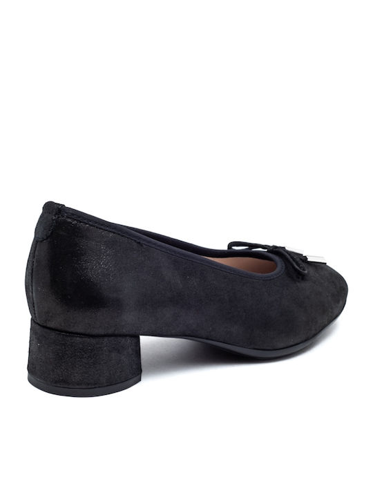Leder Pumps Schwarz