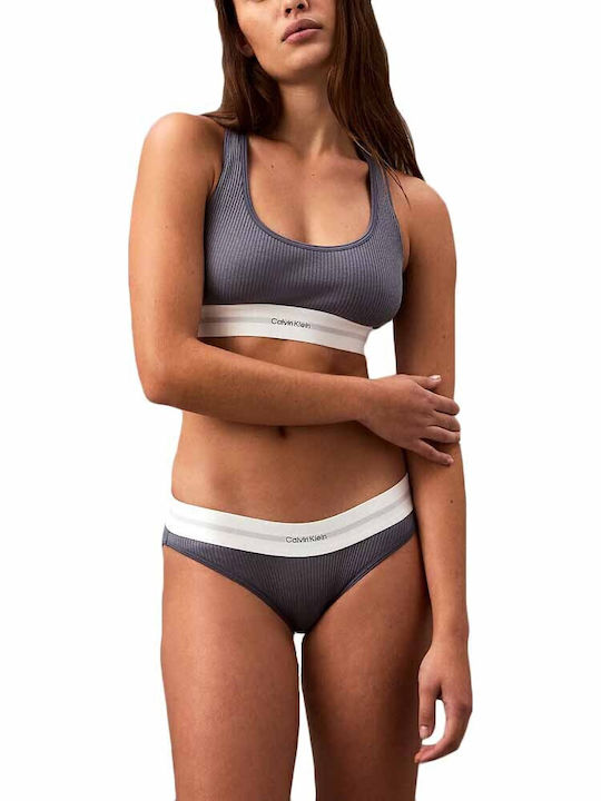Calvin Klein Γυναικείο Μπουστάκι Μπλε με Επένδυση Calvin Klein Γυναικείο Μπουστάκι Μπλε με Επένδυση