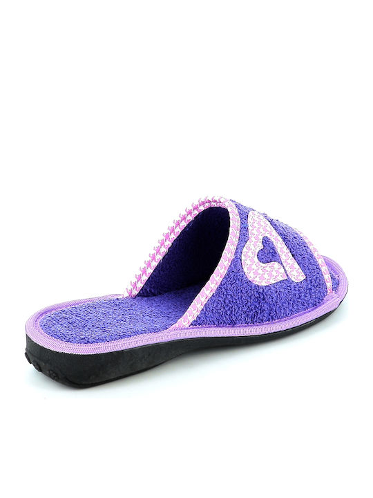 Terry Winter Women's Slippers Purple
