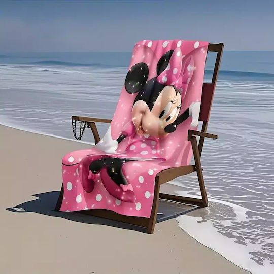 Minnie Beach Towel Fuchsia