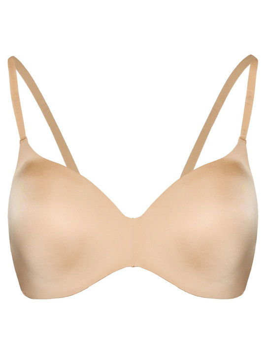 Litewear Beige Sutien cu căptușeală ușoară fără Baloane