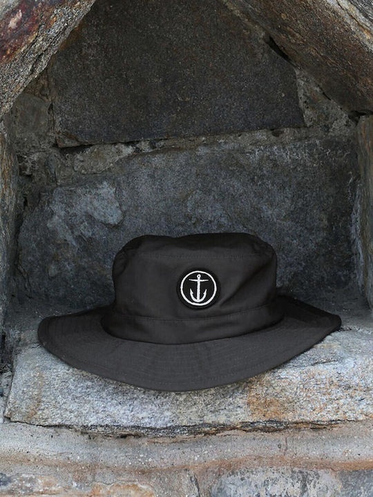 Captain Fin Υφασμάτινo Ανδρικό Καπέλο Στυλ Bucket Μαύρο