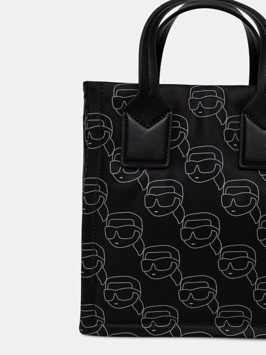 Ikon Γυναικεία Τσάντα Tote Χειρός Μαύρη