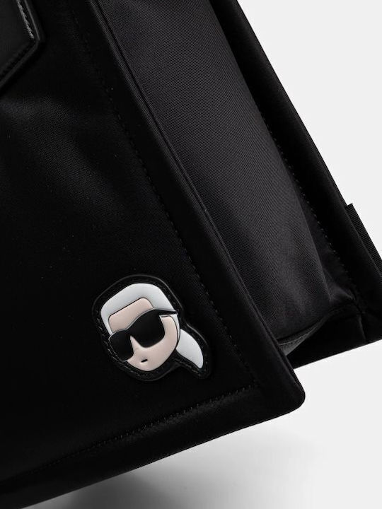 Ikon Γυναικεία Τσάντα Tote Χειρός Μαύρη