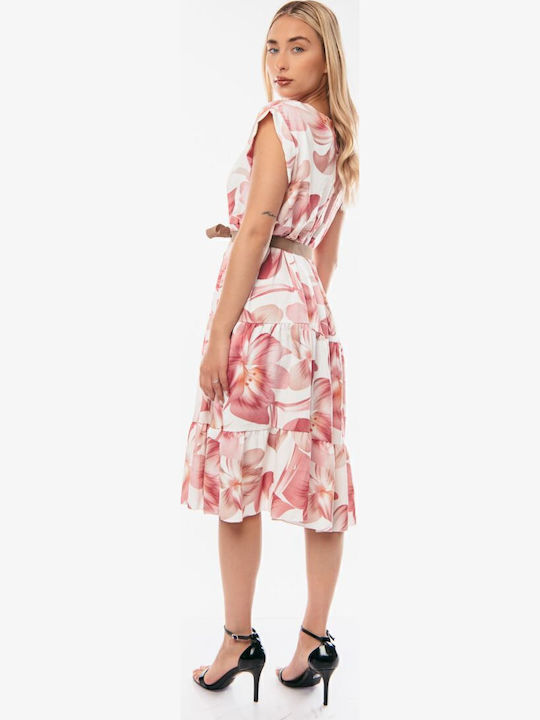 Midi Dress for Wedding / Baptism Pink