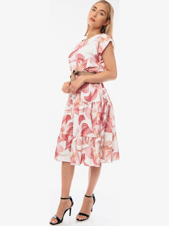 Midi Dress for Wedding / Baptism Pink