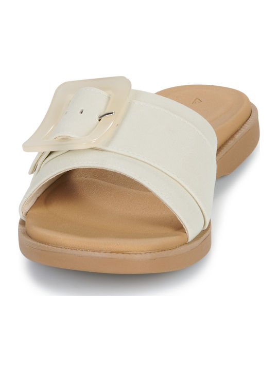 Flache Sandalen für Damen in Beige Farbe