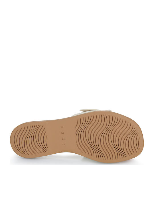Flache Sandalen für Damen in Beige Farbe