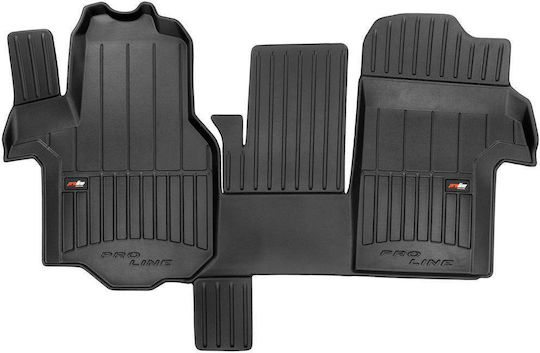 Frogum Set of Front and Rear Mats 2pcs for Volkswagen Crafter MAN TGE Black