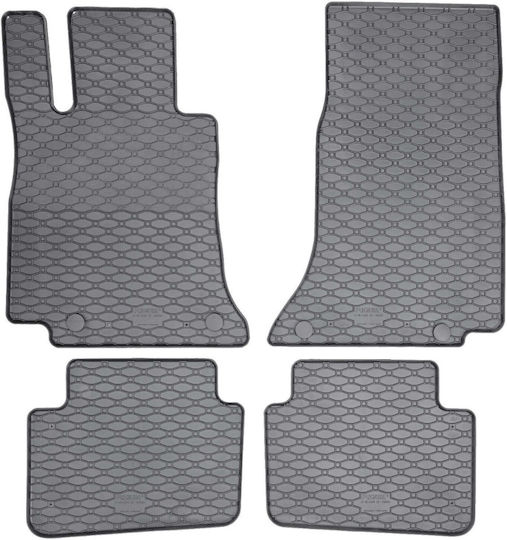Rigum Set of Front and Rear Mats 4pcs for Mercedes-Benz C Class 2022+ Black