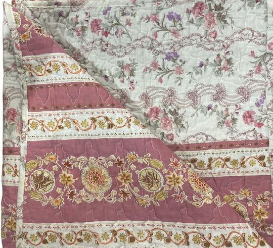 Coverlet Single Pink 160x240cm