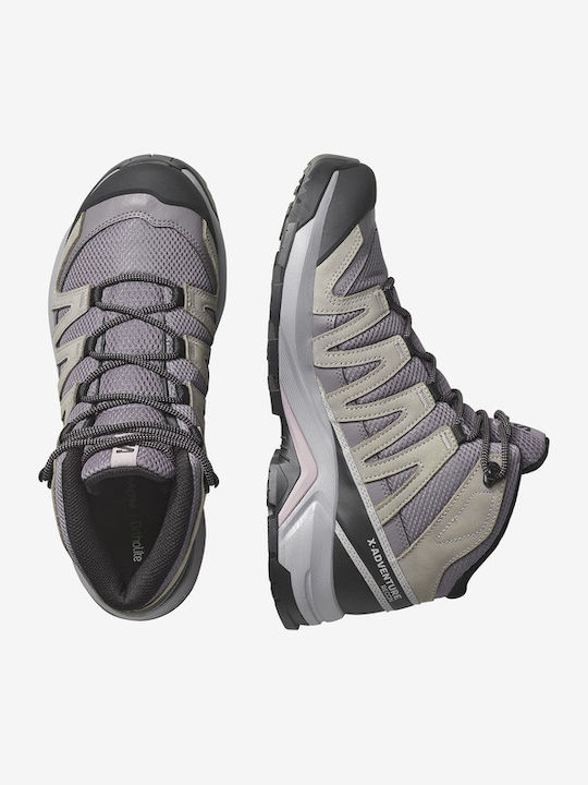 Salomon X-adventure Recon Women's Hiking Boots Waterproof with Gore-Tex Membrane Gray