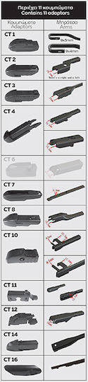 Cartech Ζmax Passpartout Plus Driver Car Wiper 400mm Universal