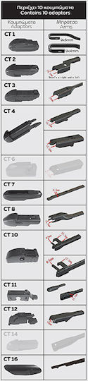 Cartech Ζmax Passpartout Plus Driver Car Wiper 380mm