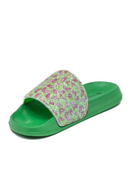 Șlapi în Culoare Verde