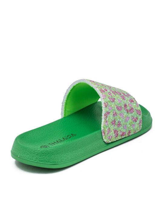 Șlapi în Culoare Verde